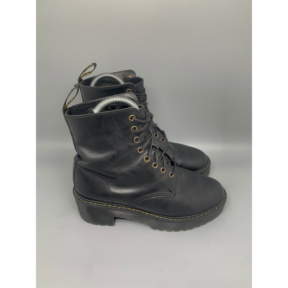 Dr. Martens Black Leather Combat Boots